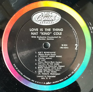 Nat "King" Cole* : Love Is The Thing (LP, Album, Mono, RP)