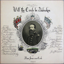 Charger l&#39;image dans la galerie, The Nitty Gritty Dirt Band* Featuring Mother Maybelle Carter*, Earl Scruggs, Doc Watson, Roy Acuff, Merle Travis, Jimmy Martin Also Featuring Vassar Clements, Junior Huskey, Norman Blake (2), Pete &#39;Oswald&#39; Kirby : Will The Circle Be Unbroken (3xLP, Album, RP, Ter)
