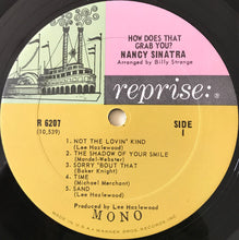 Load image into Gallery viewer, Nancy Sinatra : How Does That Grab You? (LP, Album, Mono, San)
