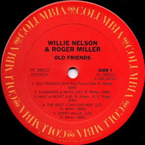 Willie Nelson & Roger Miller : Old Friends (LP, Album, Car)