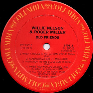 Willie Nelson & Roger Miller : Old Friends (LP, Album, Car)