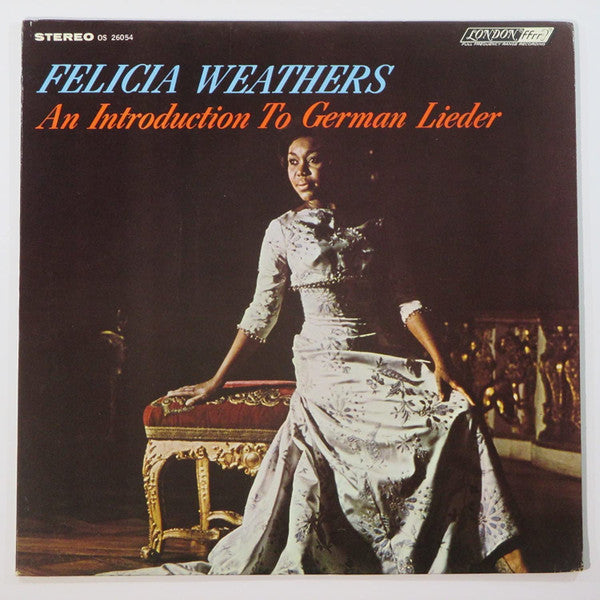 Felicia Weathers : An Introduction To German Lieder (LP, Album)