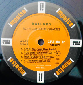 John Coltrane Quartet* : Ballads (LP, Album, RE, 180)