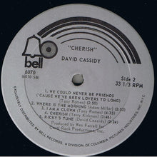 Load image into Gallery viewer, David Cassidy : Cherish (LP, Album)
