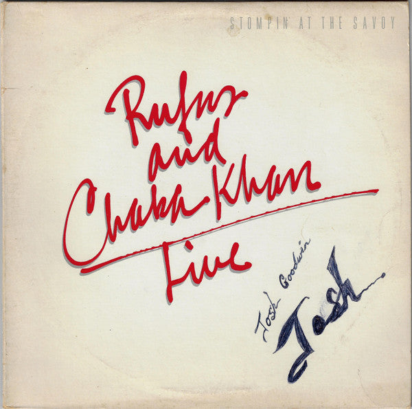 Rufus And Chaka Khan* : Live - Stompin' At The Savoy (2xLP, Jac)