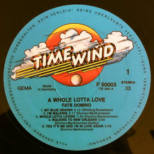Load image into Gallery viewer, Fats Domino : A Whole Lotta Love (LP, Album)
