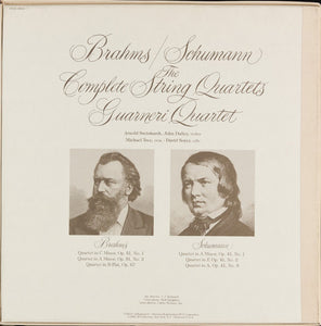 Brahms*, Schumann*, Guarneri Quartet : The Complete String Quartets (3xLP)