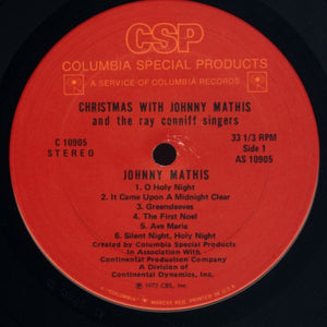 Johnny Mathis -- The Ray Conniff Singers* : Christmas With Johnny Mathis And The Ray Conniff Singers / Christmas With The Ray Conniff Singers And Johnny Mathis (LP, Comp)