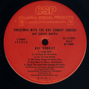 Johnny Mathis -- The Ray Conniff Singers* : Christmas With Johnny Mathis And The Ray Conniff Singers / Christmas With The Ray Conniff Singers And Johnny Mathis (LP, Comp)