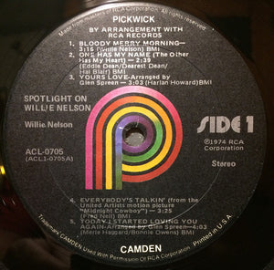 Willie Nelson : Spotlight On Willie Nelson (LP, Comp, RE, Kee)