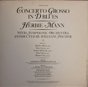 Herbie Mann : Concerto Grosso In D Blues (LP, Album, MO )