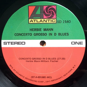 Herbie Mann : Concerto Grosso In D Blues (LP, Album, MO )