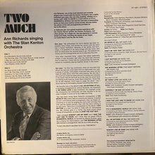 Load image into Gallery viewer, Ann Richards And Big Band Of Stan Kenton* : Two Much (LP, Album, RE)
