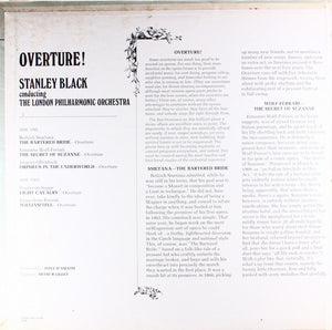 Stanley Black Conducting The London Philharmonic Orchestra* : Overture! (William Tell / Light Cavalry / Orpheus In The Underworld / The Bartered Bride / The Secret Of Suzanne) (LP, Album, Gat)