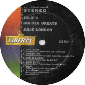Julie London : Julie's Golden Greats (LP, Comp)