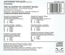 Load image into Gallery viewer, Vivaldi*, The Academy Of Ancient Music, Christopher Hogwood : Concertos (Two Trumpets • Madrigalesco • Two Cellos, Two Flutes • Alla Rustica • Two Violins &amp; Two Cellos) (CD, Album, RE)
