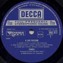 Load image into Gallery viewer, Camel : A Live Record (2xLP, Album, Gat)
