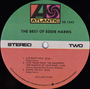 Eddie Harris : The Best Of Eddie Harris (LP, Comp, RP, Spe)