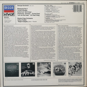 Gershwin*, Boston Pops Orchestra, Arthur Fiedler : Fiedler Conducts Gershwin (LP)