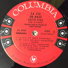 Laden Sie das Bild in den Galerie-Viewer, Édith Piaf* : La Vie En Rose / Édith Piaf Sings In English (LP, Album, Mono)
