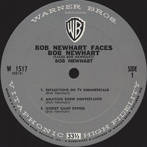 Bob Newhart : Bob Newhart Faces Bob Newhart (Faces Bob Newhart) (LP, Mono)