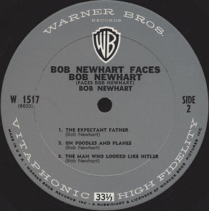 Bob Newhart : Bob Newhart Faces Bob Newhart (Faces Bob Newhart) (LP, Mono)