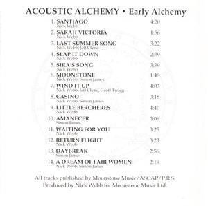 Acoustic Alchemy : Early Alchemy (CD, Album)