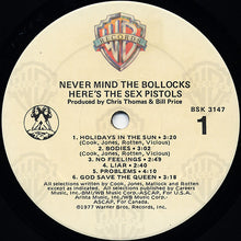 Laden Sie das Bild in den Galerie-Viewer, Sex Pistols : Never Mind The Bollocks Here's The Sex Pistols (LP, Album, RE)
