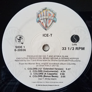 Ice-T : Colors (12", Maxi, SRC)