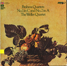 Load image into Gallery viewer, Brahms*, The Weller Quartet* : Quartets No.1 In C And No. 2 In A (LP, Album, RE)
