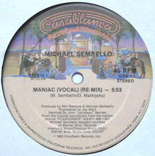 Laden Sie das Bild in den Galerie-Viewer, Michael Sembello : Maniac (12", Single, 53 )
