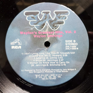 Waylon Jennings : Waylon's Greatest Hits Vol.2 (LP, Comp, Ind)