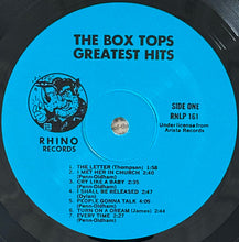 Charger l'image dans la galerie, The Box Tops* : Greatest Hits (LP, Comp, Rai)
