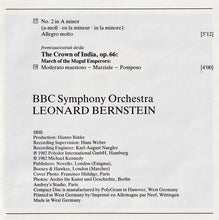 Charger l&#39;image dans la galerie, Elgar* - BBC Symphony Orchestra, Leonard Bernstein : Enigma Variations / &quot;Pomp And Circumstance&quot; Marches Nos.1&amp;2 / &quot;The Crown Of India&quot;: March (CD, Album, RE)
