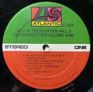 Billie & De De Pierce / Jim Robinson's New Orleans Band : Jazz At Preservation Hall 2 (LP, Album, RI)
