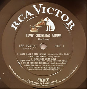 Elvis Presley : Elvis' Christmas Album (LP, Album, RE, Ind)