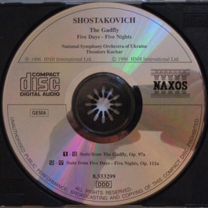 Shostakovich*, National Symphony Orchestra Of Ukraine, Theodore Kuchar : The Gadfly / Five Days - Five Nights (CD, Album)