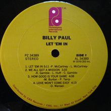 Laden Sie das Bild in den Galerie-Viewer, Billy Paul : Let 'Em In (LP, Album, San)

