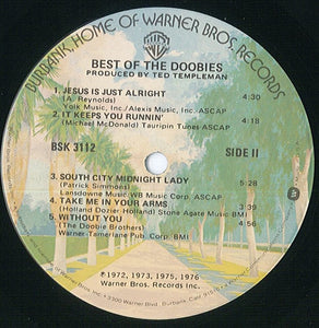 The Doobie Brothers : Best Of The Doobies (LP, Comp, RE, Jac)