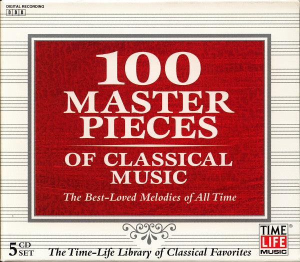 Various : 100 Masterpieces Of Classical Music (5xCD, Comp + Box)