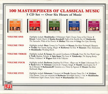 Laden Sie das Bild in den Galerie-Viewer, Various : 100 Masterpieces Of Classical Music (5xCD, Comp + Box)
