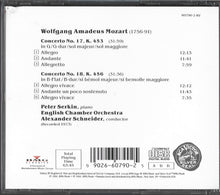 Charger l&#39;image dans la galerie, Mozart* - Peter Serkin, English Chamber Orchestra, Alexander Schneider : Piano Concertos No. 17 &amp; 18 (CD, Comp, RE)
