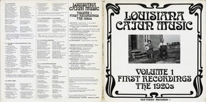 Various : Louisiana Cajun Music Volume 1: First Recordings - The 1920's (LP, Comp)