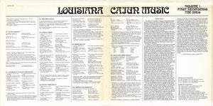 Various : Louisiana Cajun Music Volume 1: First Recordings - The 1920's (LP, Comp)