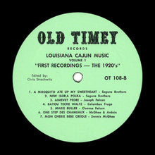 Laden Sie das Bild in den Galerie-Viewer, Various : Louisiana Cajun Music Volume 1: First Recordings - The 1920&#39;s (LP, Comp)
