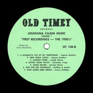 Various : Louisiana Cajun Music Volume 1: First Recordings - The 1920's (LP, Comp)