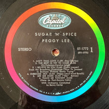 Laden Sie das Bild in den Galerie-Viewer, Peggy Lee : Sugar &#39;N&#39; Spice (LP, Album, Scr)
