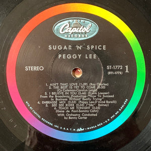 Peggy Lee : Sugar 'N' Spice (LP, Album, Scr)