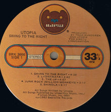 Laden Sie das Bild in den Galerie-Viewer, Utopia (5) : Swing To The Right (LP, Album, Jac)

