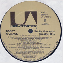 Laden Sie das Bild in den Galerie-Viewer, Bobby Womack : Bobby Womack's Greatest Hits (LP, Comp, Pit)
